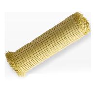 ZIUSFAC PE Rattan Cane Webbing Roll 16" 24" Width Rattan Caning Material Plastic Woven Open Mesh Wicker Repair Kit For Chairs Cabinets(Yellow,100x102cm/39.4x40.1in)