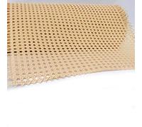 ZIUSFAC PE Rattan Cane Webbing Roll 16" 24" Width Rattan Caning Material Plastic Woven Open Mesh Wicker Repair Kit For Chairs Cabinets(Wood,100x91cm/39.4x35.8in)