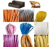 ZIUSFAC Plastic Rattan Repair Kit 393ft Wicker Repair Material Flat PE Rattan Weaving Material Waterproof Rattan Fix Material For Garden Patio Furniture Sofa Storage Basket Repair(Blue)