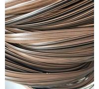 ZIUSFAC Plastic Rattan Weaving Material Synthetic Wicker Repair Kit PE Rattan Roll Patio Furniture Repair Supplies Wicker Repair Material For Woven Handmade Baskets(Gradient Coffee)