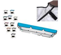ZIUSFAC Porch Swing Canopy 2-3 Seat Replacement Garden Hammock Cover Replacement Canopy Waterproof Swing Top Cover 210D Oxford Fabric Outdoor Patio Swing Chair Top(Blue,142x120cm/56x47in)