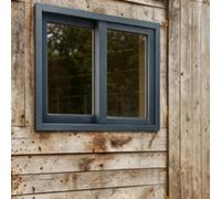 ZIUSFAC Sliding Household Window Replacement Basement Window 14 16 19 22 24 31in Sliding Windows with Screen Aluminum Frame Shed Window for Living Room Bathroom(Gray,(WxH)68x50cm/27x20")