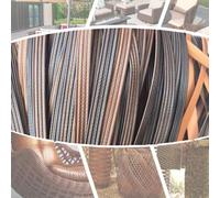 ZIUSFAC Wicker Patio Furniture Repair Kit Plastic Wicker Repair Supplies PE Rattan Repair Material Synthetic Rattan Replacement Material For DIY Chair Basket Repair(4 gradients)