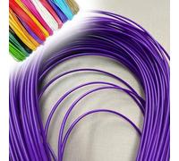 ZIUSFAC Wicker Repair Material Round Synthetic Rattan Weaving Material Plastic Rattan DIY Wicker Repair Kit PE Rattan Replacement Material 3mm Rattan Repair Kit 230ft(Purple)