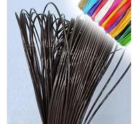 ZIUSFAC Wicker Repair Material Round Synthetic Rattan Weaving Material Plastic Rattan DIY Wicker Repair Kit PE Rattan Replacement Material 3mm Rattan Repair Kit 230ft(Black)