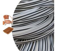 ZIUSFAC Wicker Repair Material Synthetic Rattan Furniture Fix Kit 0.32in Wide Flat Plastic Weaving Material For Rattan Furniture And Chair Basket(Zebra)
