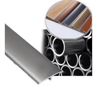 ZIUSFAC Wood Grain Transition Strip T Molding Floor Edging Trim Strip Self Adhesive Wood To Tile Cover Strip, Flooring Edge Joining Strip For Home, Commercial Offices, Hotels, Engineering(Gunmetal,90c