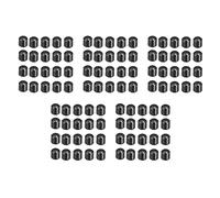 ZIUTPDAX 100Pcs 15X13.5mm Plastic Potentiometer Knob for 6mm Diameter D Type Shaft Guitar Volume Knob.
