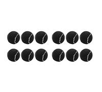 ZIUTPDAX 12Pcs Pack Tennis Balls Wear- Elastic Training Balls 66mm Ladies Beginners Practice Tennis Ball,Black