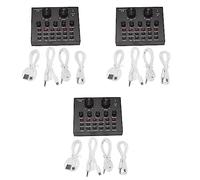 ZIUTPDAX 3X Sound Card Audio Set Interface External USB Live Microphone Sound Card Bluetooth Function for Pc Mobile Phone