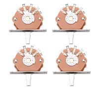 ZIUTPDAX 4X Black 5 Way Lever Switch Selector for Electric Guitar Parts Replacement