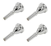 ZIUTPDAX 4X Mouth Holding Mouthpiece TUBA Mouthpiece Silver Plated Bass Mouthpiece
