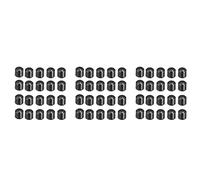 ZIUTPDAX 60Pcs 15X13.5mm Plastic Potentiometer Knob for 6mm Diameter D Type Shaft Guitar Volume Knob.