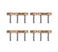 ZIUTPDAX Guitar Compensated Bridge Brass Saddles Set 10.8mm Style Bridge Saddle for TL Style 6 Strings Electric Guitar(12Pcs)