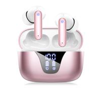 ZIUTY Wireless Earbuds Bluetooth Headphones, 50H Playtime Ear Buds with Mic, LED Digital Display Charging Case, IPX7 Waterproof, Deep Bass Stereo, in-Ear Earphone for iPhone Andriod Phone