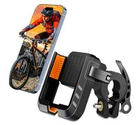 Zivacate Bike Phone Holder, 360° Rotatable Detachable Motorbike Phone Mount, Cycle Phone Holder Compatible with iPhone 13 15 14 Pro Max Plus, Samsung (Max), 4.7''-7.2'' Mobile Phone