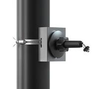 Zivif Security Camera Pole Mount Wall Mount Compatible with Blink Outdoor XT/XT2 & Blink Outdoor 3 Cam, Eufycam, Wyze Cam Outdoor & Solar Panel (Black)