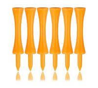 Zivisk Golf Tees Plastic 70MM 100 Count Long Castle Tees 2-3/4" Orange