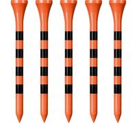 Zivisk Wooden Golf Tees 3-1/4" 100 Count 83mm Orange