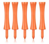 Zivisk Wooden Golf Tees Orange 70MM Long Castle Tees 100 Count