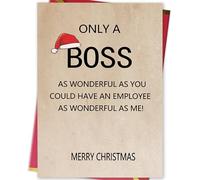 Ziwenhu Happy Christmas Card for Boss from Group, Merry Christmas Holiday Card, Boss Gifts for Women Men, Gift for Lady, Xmas Cards Gift Ideas for Female Male…