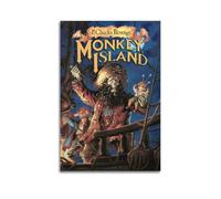ZIWEYURB Monkey Island 2 LeChuck's Revenge Video Game Poster Poster Decorative Painting Canvas Wall Posters And Art Picture Print Modern Family Bedroom Decor Posters 08x12inch(20x30cm)