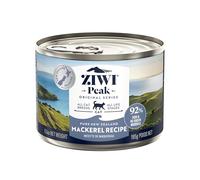 ZIWI Peak Grain Free Cat Food Tins - All Natural High Protein Pate - New Zealand Mackerel Recipe - 12 x 185g Multipack