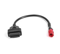 ZIWIMEGO OBD2 Motorcycle Diagnostic Adapter Cable 6 Pin to 16 Pin for Honda Yamaha Harley Davidson Compatible with OBD2 Scanners, ELM327, MaxDia KT100