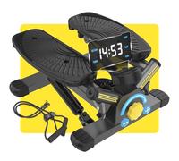 ZIWWVY Stepper Machine with Resistance Bands, Mini Stepper with 300LBS Weight Capacity, Twist Stepper for Full Body Workout, Adjustable Step Height, Smooth and Quiet, Step Machine for Men Women