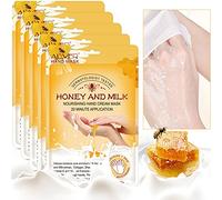 ZIXAOK Hand Mask, 5 Pairs Hand Moisturizing Gloves Repairing Hand Mask for Extra Dry Skin Spa Masks, Exfoliating Hand Peeling Mask, Repair Rough Skin for Men & Women