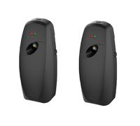 ZIXIANGKEJI 2pcs Automatic Air Freshener Spray Dispenser Commercial and Home Use Wall Mounted or Free Standing Automatic Adjustable Fragrance Aerosol Sprayer for Bathroom, Hotel, Office(C2-2)