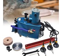 ZIXIAOS Portable Glass Edging Grinding Machine 8000r/Min Straight Round Bevel Electric Edge Trimmer Grinder 800w for Glass, Stone, Ceramics Glass Edge Polishing Machine Blue
