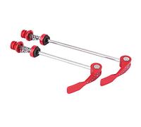 ZIXINNKC 1 Pair Mountain Bike Drum Quick Release Lever Skewer Safety Locker (Red)