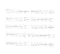 ZIXINNKC 10Pcs Spiral Binding Coil 130 Sheet Capacity Spine Comb 30 Holes 16mm Diameter Set Kit (White)