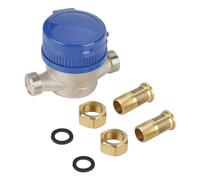 ZIXINNKC 15mm 1/2 Inch Cold Water Meter with Fittings for Garden & Home Usage