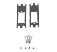 ZIXINNKC 2 PCS Carbon Fiber Servo Adapter Plate Lightweight Black Servo Adapter Plate for VP VS4 10 VS4 10 PRO RC Car