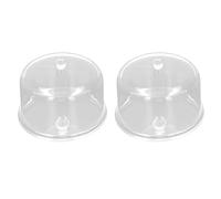 ZIXINNKC 2pcs 1:12 Dollhouse Candy Tin Transparent Miniature Candy Containers for Dollhouse Accessories (Quadrate 2.3in)