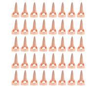 ZIXINNKC 40Pcs Hair Parting Selecting Tool Alloy Polished Effortless Use Braiding Sectioning Ring Finger Tool for Wig Extension Dreadlock (Pink Gold)