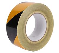 ZIXINNKC 50mm x 46m Safety Reflective Tape Black Yellow Warning Self-Adhesive Tapes Accessories