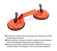 ZIXINNKC Aluminum Alloy Double Claw Suction Cup High Bearing Capacity Heavy Duty Vacuum Ceramic Tile Lifter for Granite Glass