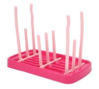 ZIXINNKC Baby Bottle Drying Rack Folding Portable Non- for Home Travel Rose RED