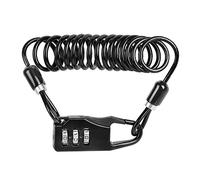 ZIXINNKC Bike Helmet Portable Steel Wire Three Digit Password Lock Mountain Lightweight Compact Telescopic Cable
