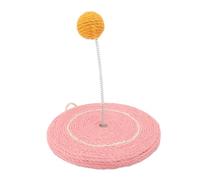 ZIXINNKC Cat Scratcher Toy Fun Interactive Bite Resistance Claws Grinding Sisal Cat Scratching Board with Sisal Ball for Indoor (Type 2)