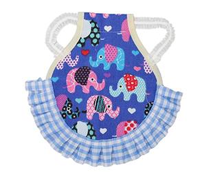 ZIXINNKC Chicken Harness Cute Plaid Print Ruffle Hem Comfortable Breathable Pet Poultry Walking Harness for Chicken Duck Goose (Elephant)