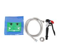 ZIXINNKC Emergency Eye Wash Unit Tabletop First Aid Eyewasher Device Single Mouth Portable for Faucet Factory Industry Site