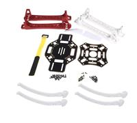 ZIXINNKC F450 Quadcopter Multirotor Kit Frame Broaden Landing Gear Skids Red White Super Strong Smooth Anti Fall Low Maintenance Compact Design for Beginners RC Hobbyists