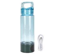ZIXINNKC Hydrogen Water Bottle 400ml Leak Proof Portable Hydrogen Rich Water Generator for Sports Outdoor (Green+Blue)
