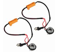 ZIXINNKC Load Resistor Connector Wiring Harness LED Turn Signal light 1156 Male Female Plug-and-Play Durable ABS 2pcs/set Applicable Scene