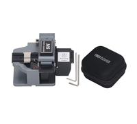 ZIXINNKC Optical Fiber Cleaver Tool Cutter 60000 Time Cutting Fully Automatic Cold Welding Hot Melting M6 Gray