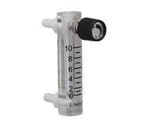 ZIXINNKC Panel Type Flow Meter 0-10LPM Acrylic Gas Flowmeter Tester for Measuring Control
